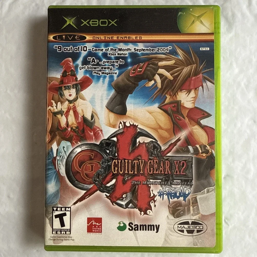 Guilty Gear X2: The Midnight Carnival‎ #Reload (Microsoft Xbox, 2004) Complete